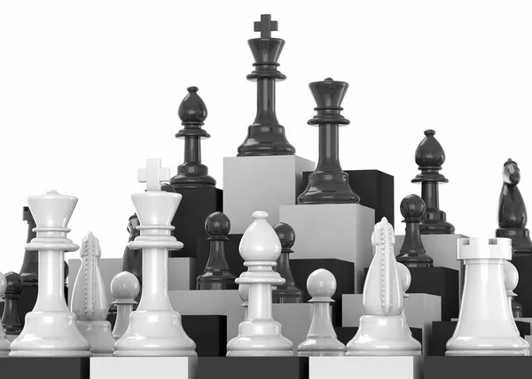 Chess Game Render — Stock Photo, Image