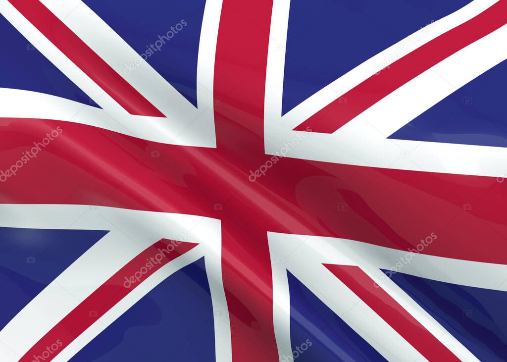 English Flag - 3D render