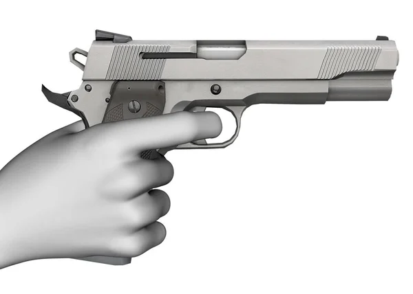 Pistole Rendering — Foto Stock