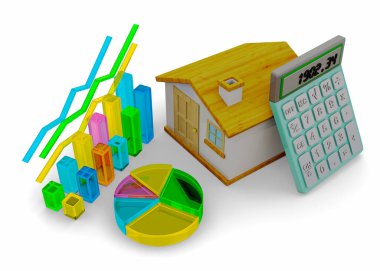 Ev Finansmanı Konsepti - 3D