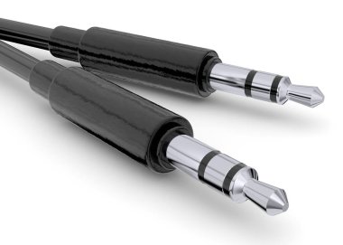 Beyaz arkaplandaki Ses Jack