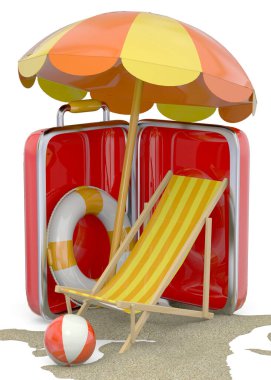 Yaz aylarında bir bavul kavramı