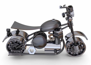 El yapımı Motosiklet - 3B oluşturma