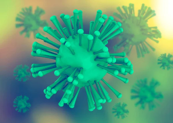 Vaarallinen Virus Ilmassa — kuvapankkivalokuva