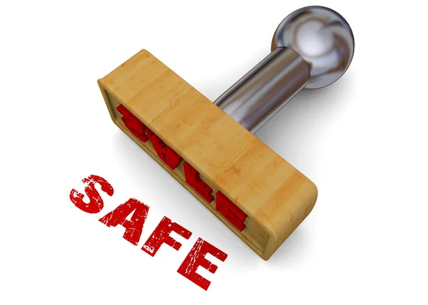 Safe Stamp — Stock Photo, Image