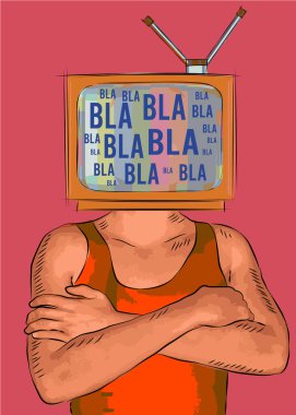 Kitle iletişim araçları düşüncelerimizi etkiliyor - 3 boyutlu kavram