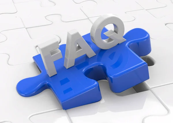 Puzzle Faq — Foto Stock