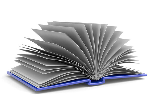 Открытая книга - 3D рендеринг