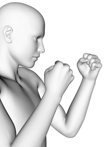 Fight Man Renderer — Stockfoto