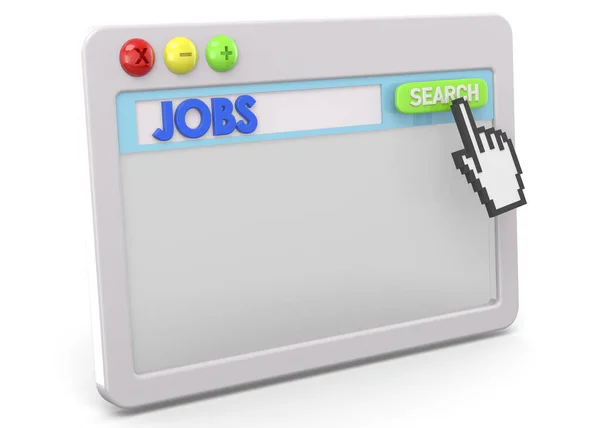 Serach Job Network Concept — Stockfoto
