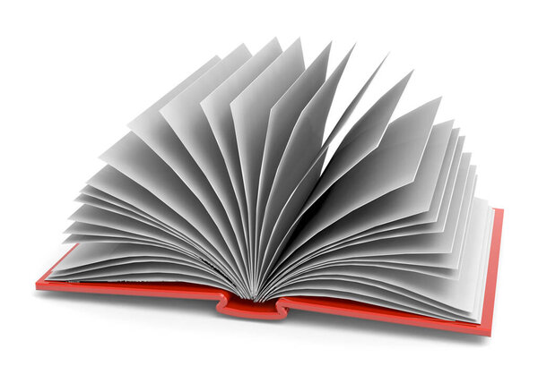Открытая книга - 3D рендеринг