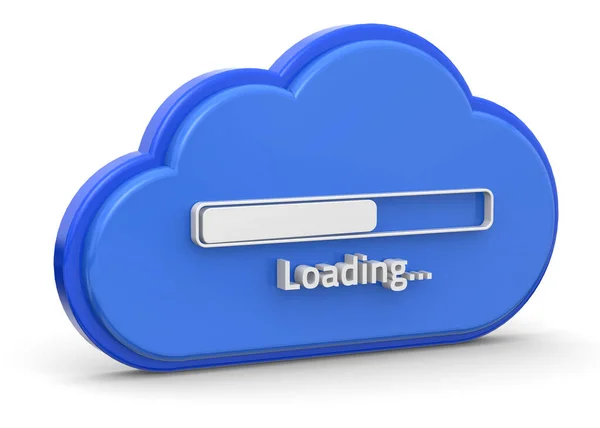 Cloud Loading Datakoncept — Stockfoto