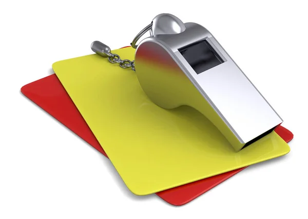 Fault Cards Whistle — Stock Photo, Image