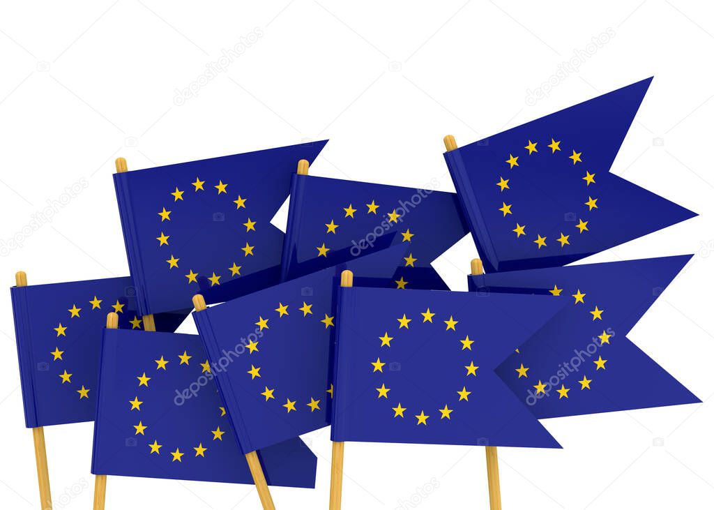 European Union Flag - 3D