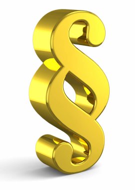 Paragraf Sembolü - 3B oluşturma