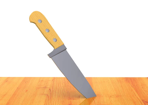Cuchillo Sobre Mesa —  Fotos de Stock