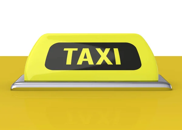 Taxi Rendering — Foto Stock