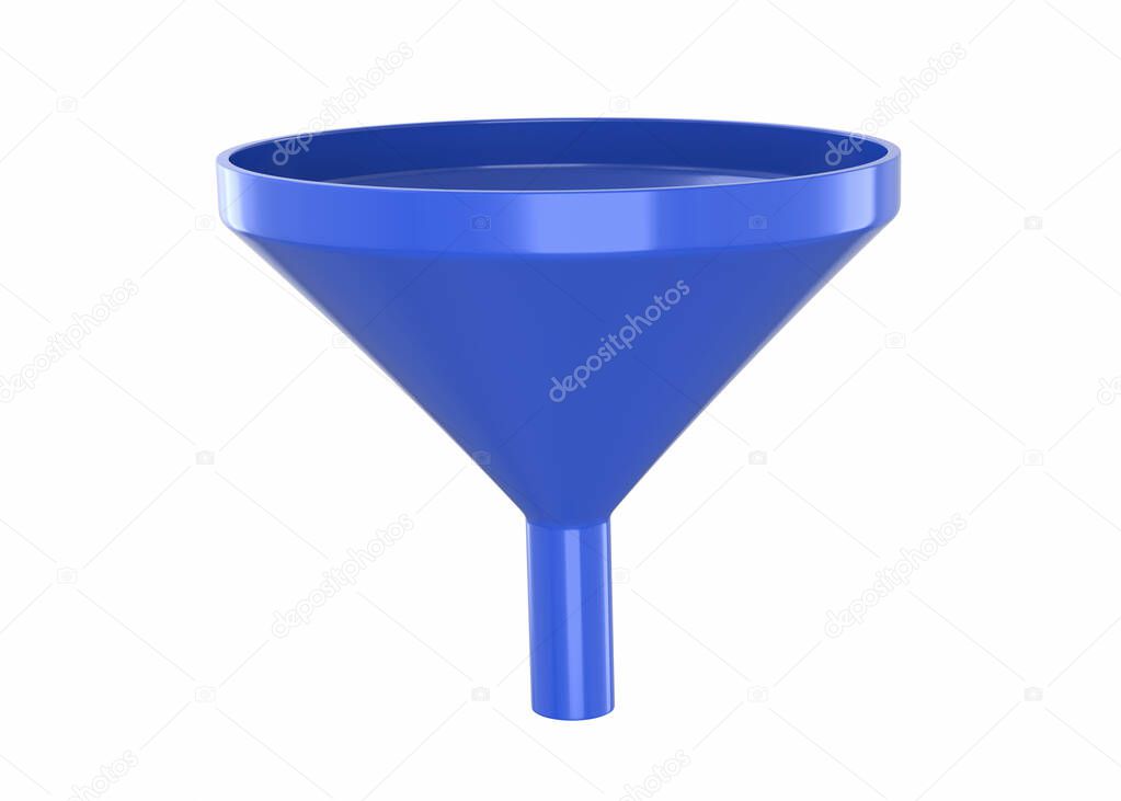 Light blue Funnel - 3D