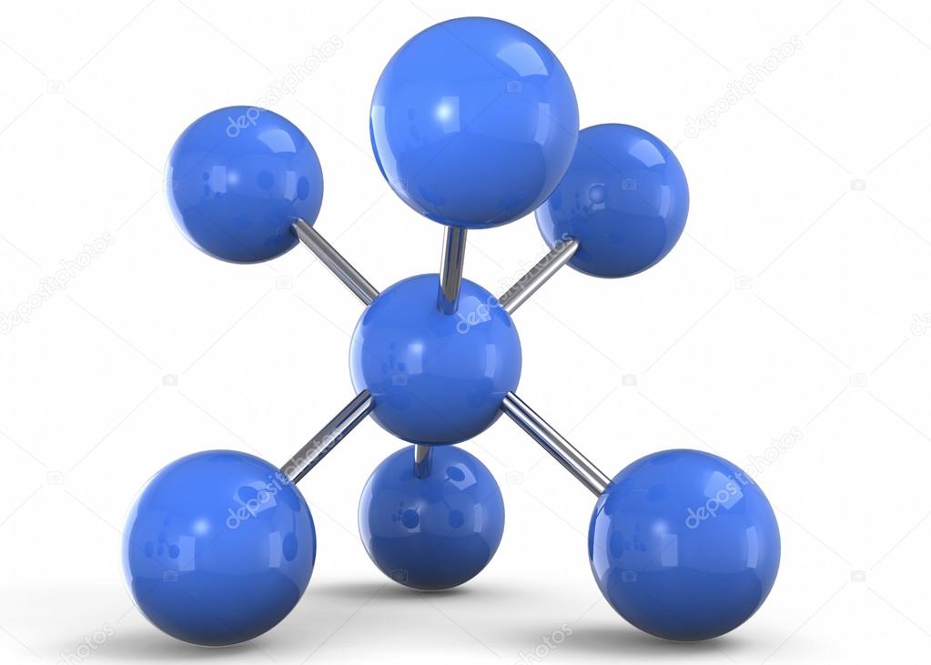 BLUE MOLECULE - 3D