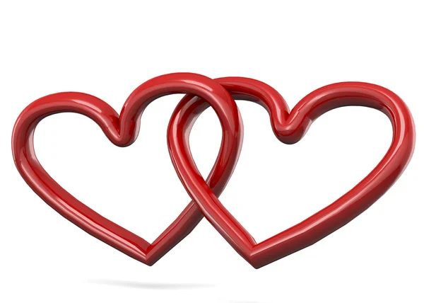 Hjärta och kärlek - 3D — Stockfoto