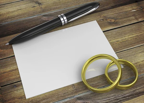 Gold Wedding Rings — Stock Photo, Image