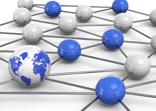 Network Concept - 3D — Stock Photo, Image