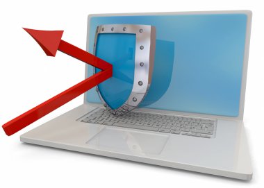 Bilgisayar Güvenliği Konsepti - 3D
