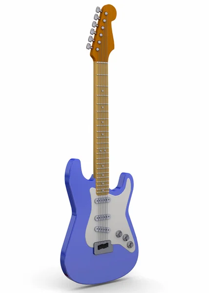 Gitara elektryczna - 3d — Zdjęcie stockowe