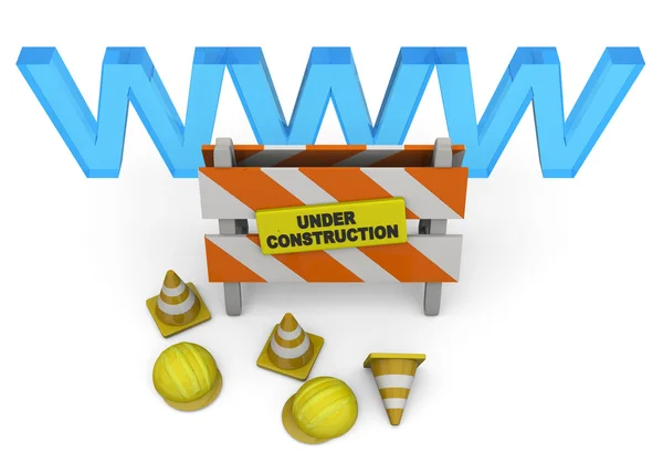 웹 사이트 Under Construction - 3D — 스톡 사진