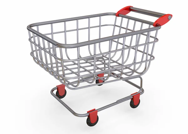 Shopping Cart - 3D — Stok Foto