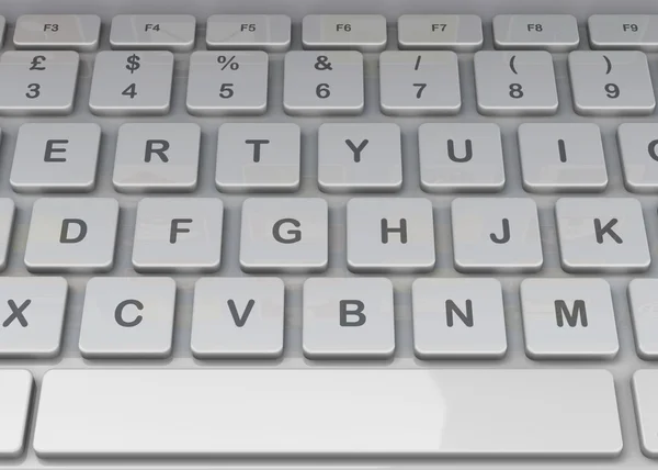El teclado - 3D —  Fotos de Stock