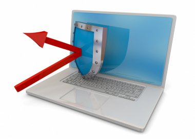 Bilgisayar Güvenliği Konsepti - 3D