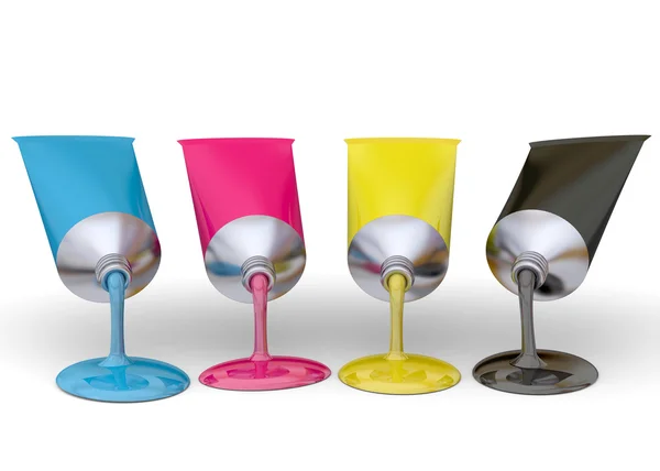 Kleur Print Concept - 3D — Stockfoto