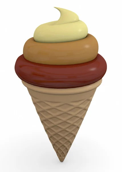 Ice Cream - 3D — Stock Photo, Image