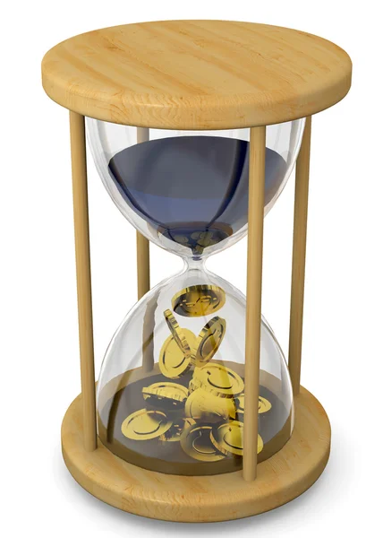 Czas jest pieniądze Concept - 3D — Zdjęcie stockowe