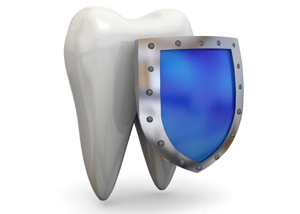 Skydda ditt tänder koncept - 3D — Stockfoto