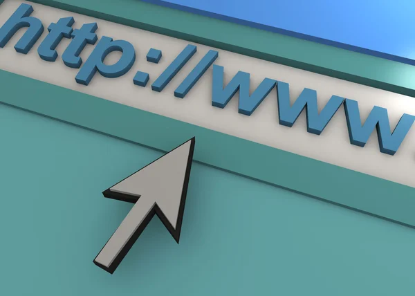 Web-Browser - 3d — Stockfoto