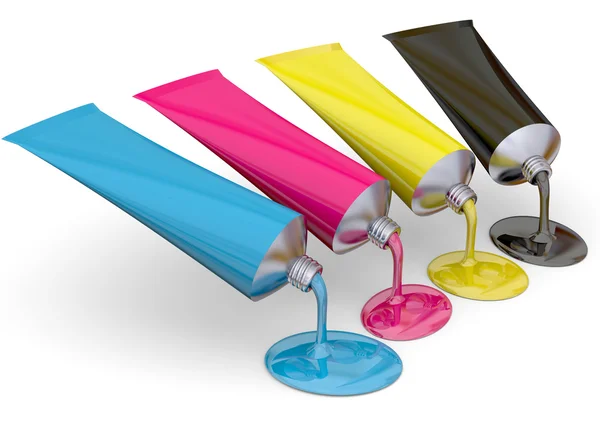 रंग प्रिंट संकल्पना 3D — स्टॉक फोटो, इमेज