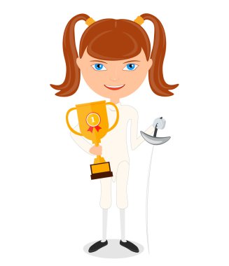 Altın Kupa kazanan olarak tutan kız