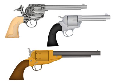 silah, tabanca, Batı, silah, vektör