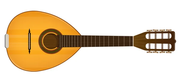 Musique, mandoline, instrument de musique, mélodie — Image vectorielle