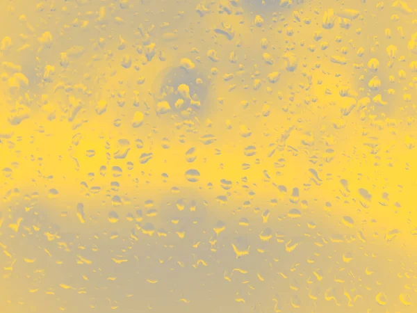 Gocce Pioggia Sulla Superficie Del Vetro Della Finestra Colori Alla — Foto Stock