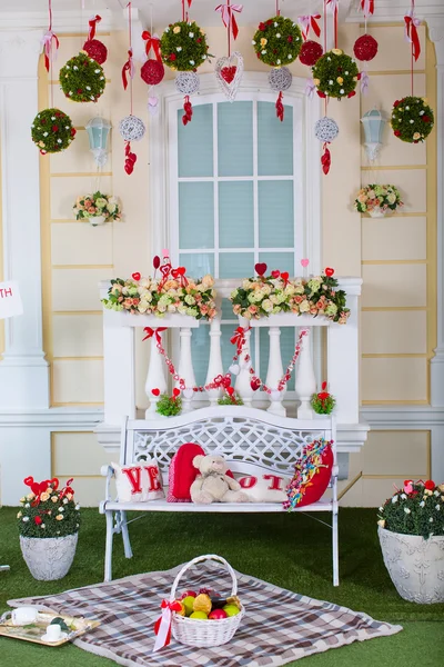 tatil dekorasyon iç Sevgililer günü için