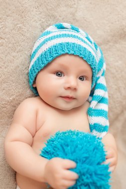 Güzel yeni doğan bebek çocuk. Annelik ve yeni doğan kavramı