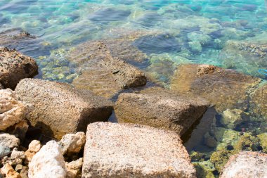 sahil, sörf, mavi deniz, kayalar