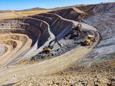 Benimkinin kapanması için açık maden tezgahı düzeltme süreci