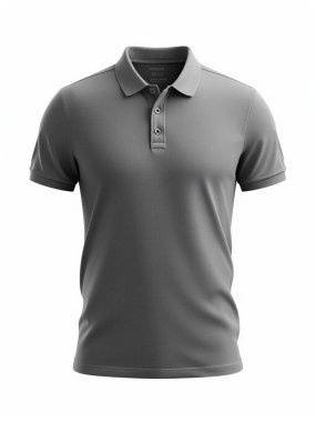 Plain Polo Tişört, Beyaz Arkaplanda izole edilmiş, Klasik Günlük Kıyafet Fotoğrafı.