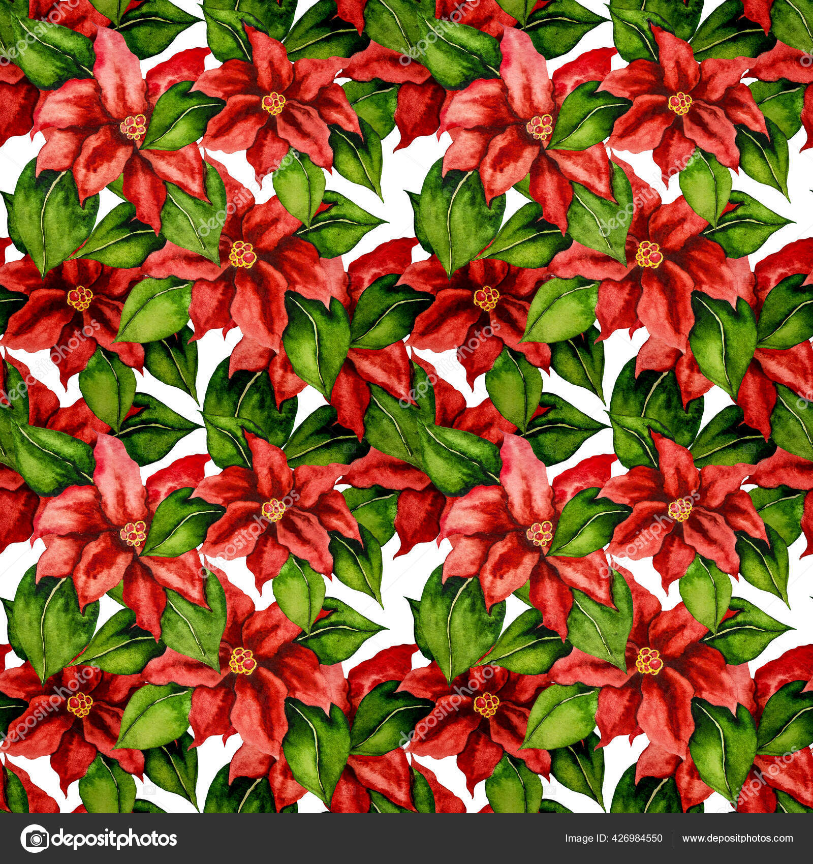 Poinsettia Wrapping Paper
