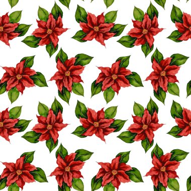 Noktalı dikişsiz suluboya deseni. Kağıt ya da tekstil ambalajı için harika Noel izni baskısı.