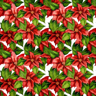 Noktalı dikişsiz suluboya deseni. Kağıt ya da tekstil ambalajı için harika Noel izni baskısı.